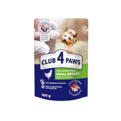 CLUB 4 PAWS PREMIUM "AR VISTAS GAĻU ŽELEJĀ". PILNVĒRTĪGA KONSERVĒTA BARĪBA PIEAUGUŠIEM SUŅIEM