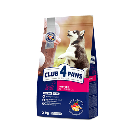 CLUB 4 PAWS PREMIUM VISU SUGU KUCĒNIEM “AR AUGSTU VISTAS SATURU”. PILNVĒRTĪGA SAUSĀ BARĪBA