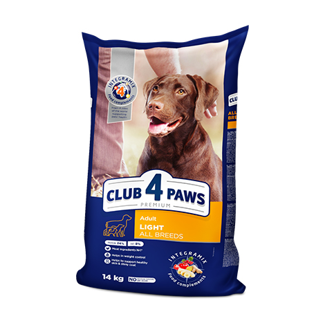 CLUB 4 PAWS PREMIUM “SVARA KONTROLE”. PILNVĒRTĪGA SAUSĀ BARĪBA VISU SUGU PIEAUGUŠIEM SUŅIEM