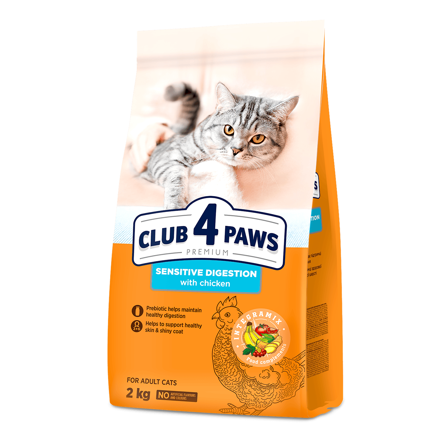 CLUB 4 PAWS PREMIUM “JUTĪGA GREMOŠANA”. PILNVĒRTĪGA SAUSĀ BARĪBA PIEAUGUŠIEM KAĶIEM