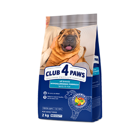 CLUB 4 PAWS PREMIUM “JĒRA GAĻA AR RĪSIEM” VISU SUGU PIEAUGUŠIEM SUŅIEM. PILNVĒRTĪGA SAUS BARĪBA