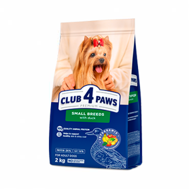 CLUB 4 PAWS PREMIUM MAZAJĀM ŠĶIRNĒM «AR PĪLI». KOMPLEKSĀ SAUSĀ BARĪBA PIEAUGUŠIEM SUŅIEM