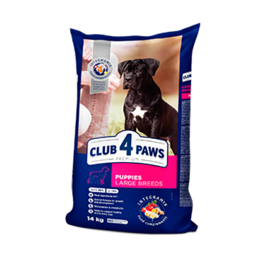 CLUB 4 PAWS PREMIUM LIELO SUGU KUCĒNIEM “VISTA”. PILNVĒRTĪGA SAUSĀ BARĪBA